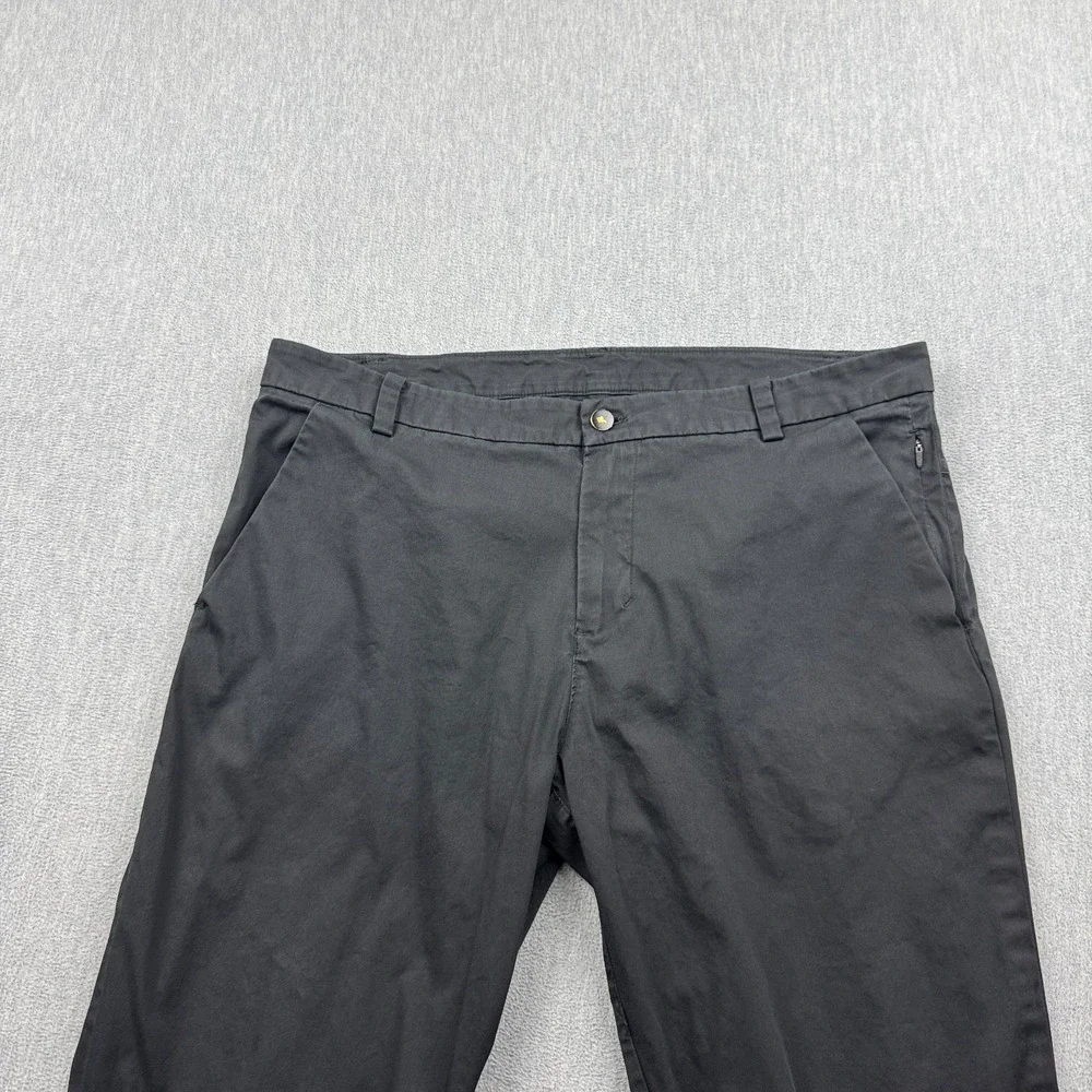 Lululemon Pants Mens 36x29 Black Commission Classic Swift Cotton Pockets Golf
